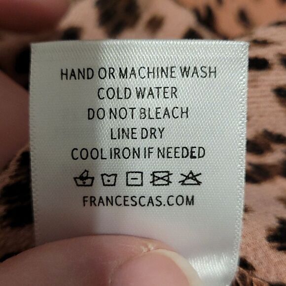 Mi ami pink leopard print cross front top - Picture 7 of 7